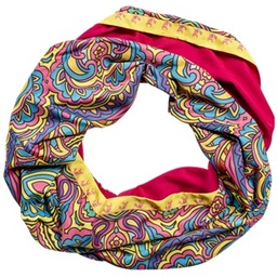 [502893] AiBi Känguru (Paisley reversibel uni dunkelpink, 4)