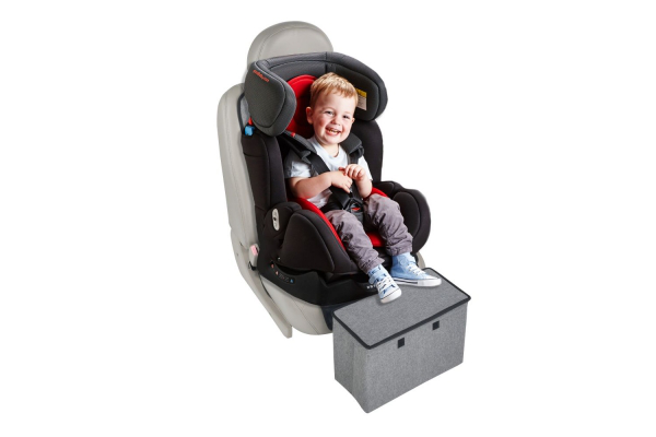 altabebe Autositzauflage mit Box für die Füße Grau