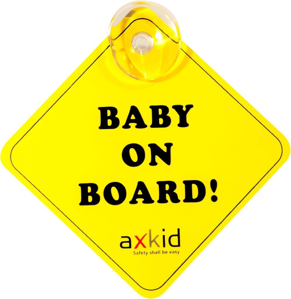 Axkid Baby an Bord Schild Gelb