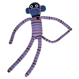 [501541] HickUps Kuscheltier Sockenaffe Maxi Streifen (Violett)