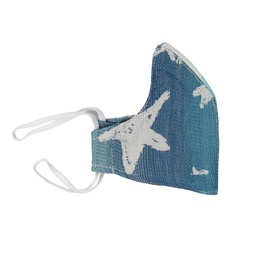 [501607] Hoppediz Gesichtsmaske für Kinder (Singapur blue)