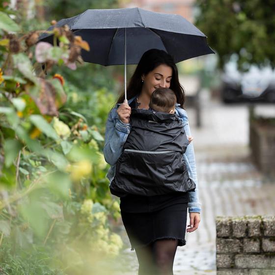 Hoppediz Regenschutz-Cover schwarz