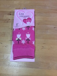 [502043] Leg Huggers Stulpen (Pinke Blumen / Raining tulips)