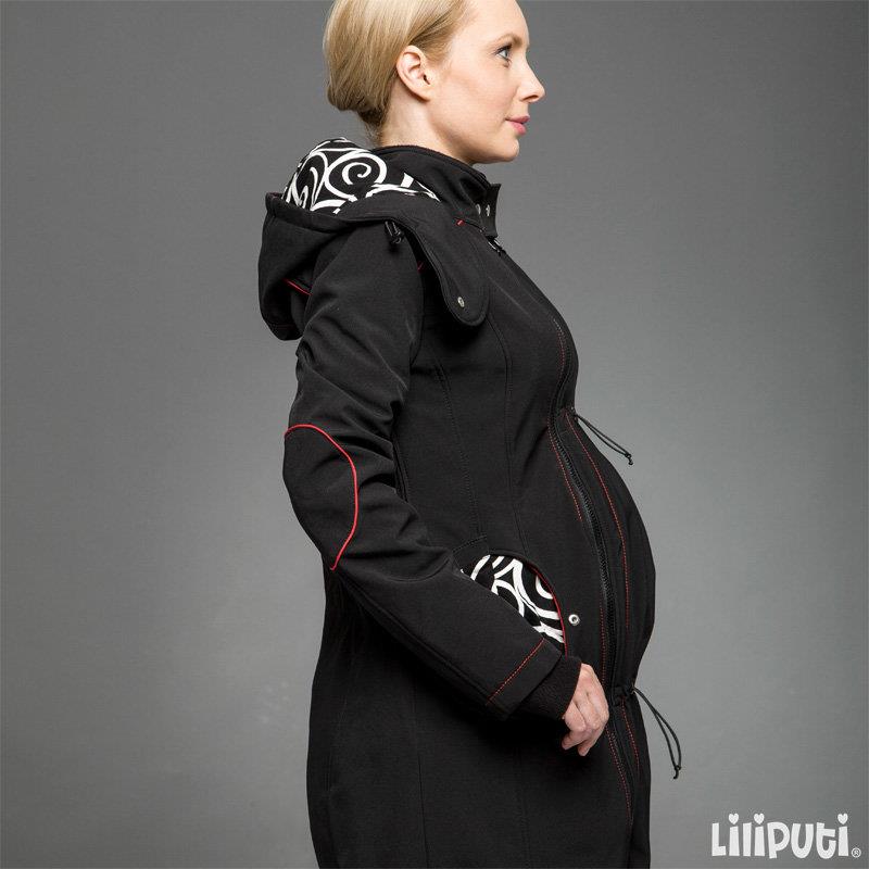 Liliputi 4-in-1 Tragemantel Softshell Black 36