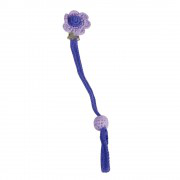 [503107] Sindibaba Schnullerkette (Gehäkelte Blume lila)