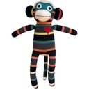 [503404-001] HickUps Kuscheltier Sockenaffe Midi Streifen (schwarz/bunt)