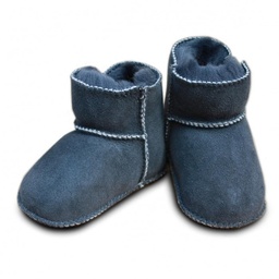 [503474-001] Heitmannfelle Lammfellschuhe anthrazit mit Klettverschluss (14/15)
