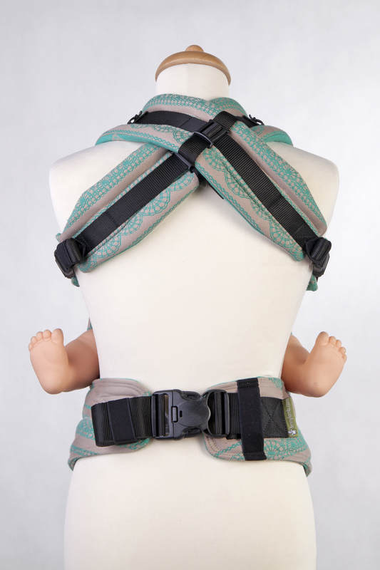 Lenny Lamb Tragehilfe Toddlersize Pistachio Lace Reverse (creme / grün)