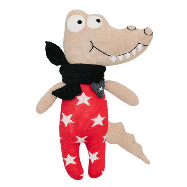 HickUps Sockentier Krokidil Midi rot/creme