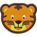 [503689-01] Affenzahn Klett Rucksack Badges (Tiger)