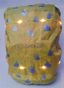 [503953-1] Xanadoo Schulranzen-Allwetterüberzug mit Reflektordruck und LED (Aufladung über USB) (Neon-Gelb)