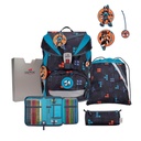 [503989-01] Der Die Das Schulranzen-Set Ergoflex Light 2025/2026 5 tlg. (Ninja Fighter)