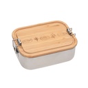 [504077-1] Lässig Kinder Brotdose Edelstahl - Lunchbox (Garden Explorer)