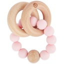 [504358-1] bieco Beißer mit Silikonkette (rose)