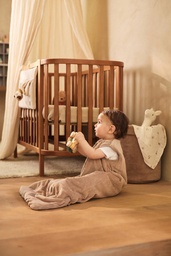 [504389-1] Jollein Baby Schlafsack Ärmellos - Velvet 70 cm (Milky Coffee)