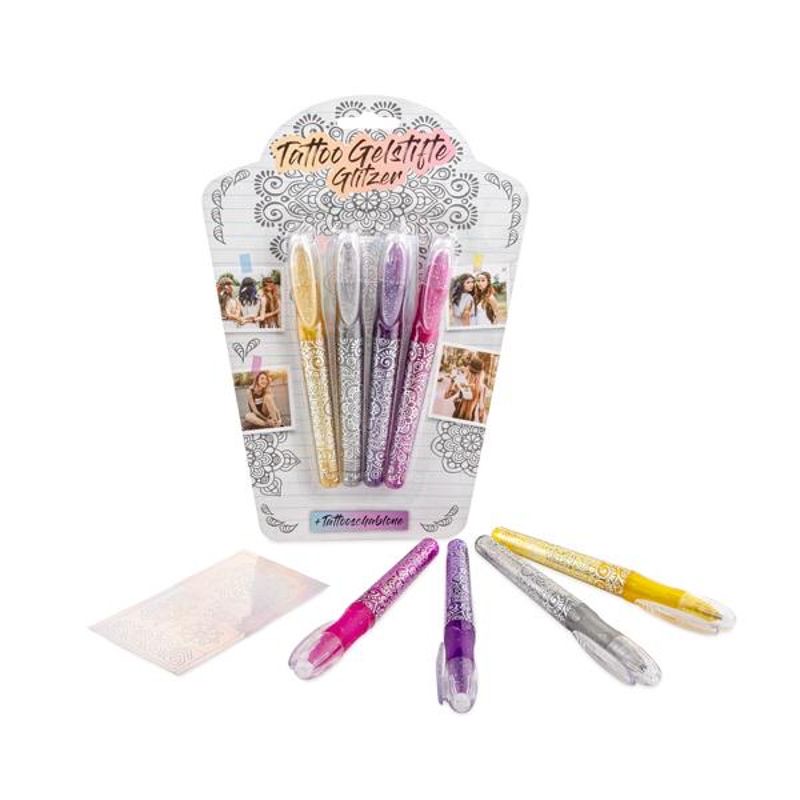 Trendhaus FESTIVAL FEELINGS Tattoo Glitzer 4er Set