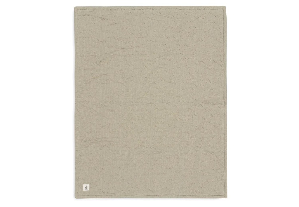 Jollein Kaputzenhandtuch Soft Waves 75x75cm Olive Green