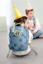 [504491-1] Lässig Kinderrucksack Square aus der Pattern Party (Blau)