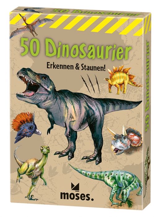 moses 50 Dinosaurier - erkennen & staunen Kartenset
