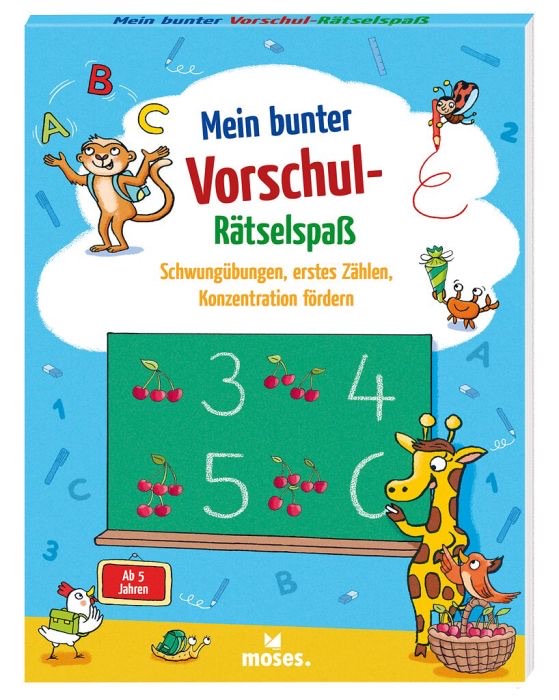 moses Mein bunter Vorschul-Rätselspaß Buch