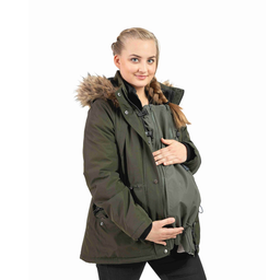 [500859] cocoo·me®  Jackenerweiterung / Clip-In (Olive / Grün, Microfaserstoff)