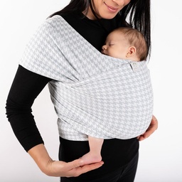 [500867] cocoo·me®  Tragetuch elastisch (DIARA, grau-weiß, Baumwolle (BIO) (kbA))