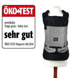 [500996] Emeibaby Tragehilfe easy Babysize (50 - 98 cm / 15 kg) (grau / schwarz)