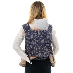 [501158] Fidella® Tragehilfe FlyClick Half-Buckle Toddlersize (74 - 104 cm / 18 Kilo) (Floral Touch eclipse blau)