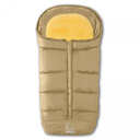 [501509] Heitmann Felle - Komfort 2-in-1-Fußsack mit herausnehmbarer Lammfell-Einlage - Serie “Eisbärchen” (Beige)
