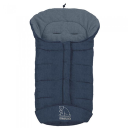 [501534] Heitmann Felle - Winterfußsack - Serie “Eisbärchen” (Blau Meliert)