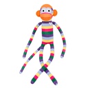 [501540-09] HickUps Kuscheltier Sockenaffe Maxi Streifen (Regenbogen bunt)