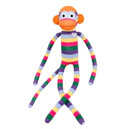 [501540-09] HickUps Kuscheltier Sockenaffe Maxi Streifen (Regenbogen bunt)