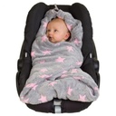 [501565] Hoppediz Einschlagdecke Fleece (Grau-rosé)