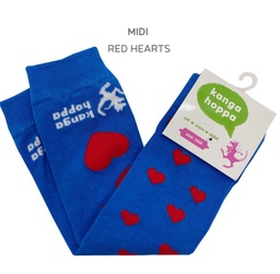 [501767] Kangahoppa Stulpen (RED HEARTS, 3 - 6M (Midi Size))