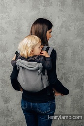 [502142-502151] Lenny Lamb Onbuhimo Toddlersize (80 - 110 / 20 Kilo) (Little Herringbone Ombre Grey)