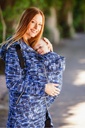 [502924] Greyse Sommertragejacke Blue pixels (weiß / blau / schwarz) (40)