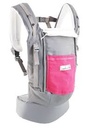 [502955] JPMBB Physio Carrier (50 - 98 cm / 20 Kilo) (Grau, Taschenfarbe fuchsie / pink)