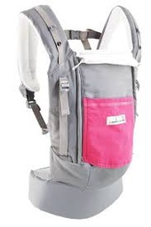 [502955] JPMBB Physio Carrier (50 - 98 cm / 20 Kilo) (Grau, Taschenfarbe fuchsie / pink)
