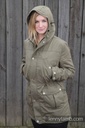 [502978-003] Lenny Lamb Parka - Khaki (6XL (Little Herringbone Immagination))