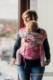 [503011] Lenny Lamb Wrap-Tai Babysize (50 - 86 cm / 15 Kilo) (Sweetheart Rosa & Creme 2.0, (rosa / creme))