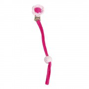 [503108] Sindibaba Schnullerkette (Gehäkelte Blume rosa)