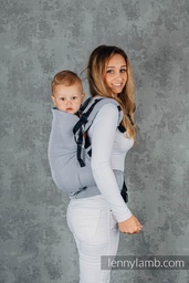 [503291-12] Lenny Lamb Preschool Tragehilfe (86 - 122cm / 20 kg) (Basic Line Little Herringbone Grey)