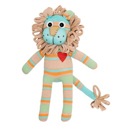 [503473-002] Hickups Kuscheltier Sockenlöwe Streifen (Beige / Grün)