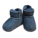 [503474-003] Heitmannfelle Lammfellschuhe anthrazit mit Klettverschluss (18/19)