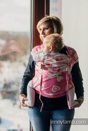 [503541-001] Lenny Lamb Wrap-Tai Toddlersize (80 - 110cm / 18 Kilo) (Sweetheart Rosa & Creme 2.0 - (rosa / creme))