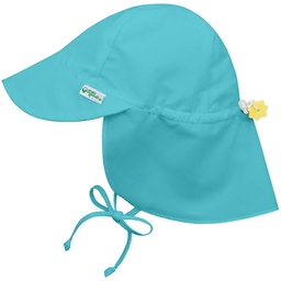 [503614-06] green sprouts Sonnenhut mit Nackenschutz 0-6m UV50+ (Seafoam)