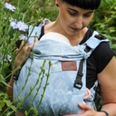 [503624-04] Schmusewolke Comfort FullBuckle Babytrage (56 -  98 cm / 15 kg) (Fleur Provence Leinen)