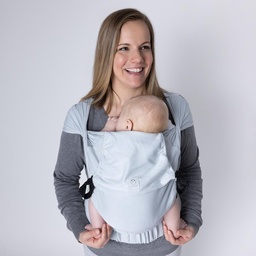 [503679-Hellgrau-03] cocoo·me® Helium Babytrage Wrapconversion (50 - 98 cm / 12 Kilo) (Hellgrau)