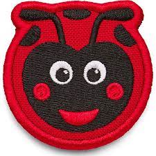 [503689-16] Affenzahn Klett Rucksack Badges (Marienkäfer)