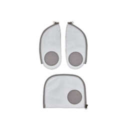 [503693-04] ergobag Fluo LED Zip Set Seitentaschen (Silver Reflectiv)